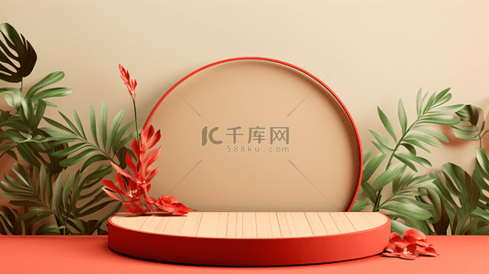 中国传统节日封面背景图片_春节年货电商展示场景168