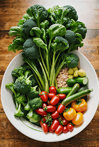 绿色新鲜蔬菜摄影图片1