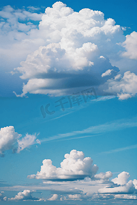 春季户外蓝天白云风景摄影配图1