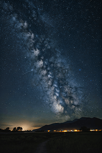 夜晚美丽星空夜景摄影图片3