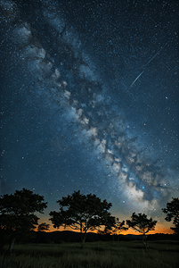 夜晚满天星空摄影图7