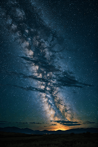 星空黑夜摄影照片_夜晚美丽星空夜景摄影图片4