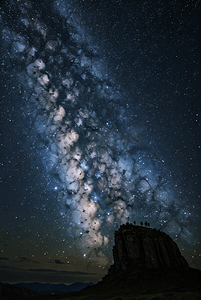 夜晚广袤无垠的星空图图片