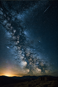 广袤摄影照片_夜晚广袤无垠的星空图6摄影图