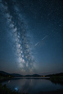 夜晚广袤无垠的星空图9摄影配图