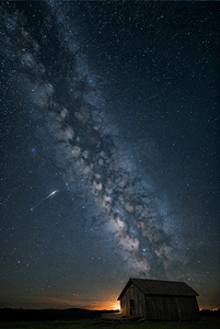 夜晚广袤无垠的星空图10摄影图