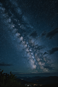 夜晚广阔无垠的夜空图6高清图片