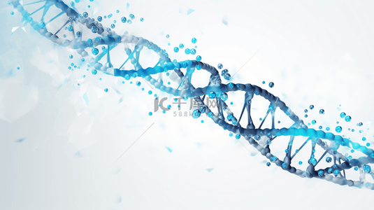 蓝色网状生物科技基因检测商务背景图4