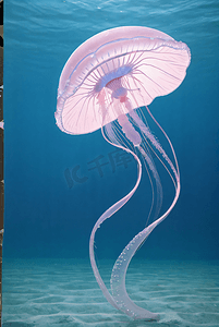 快闪动画摄影照片_闪动着迷人色彩的水母游动图片10