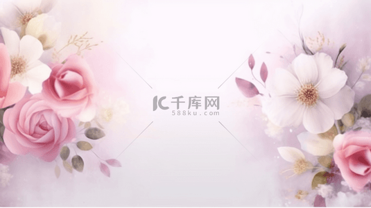 女王节女王节背景图片_妇女节女神节粉色花朵背景