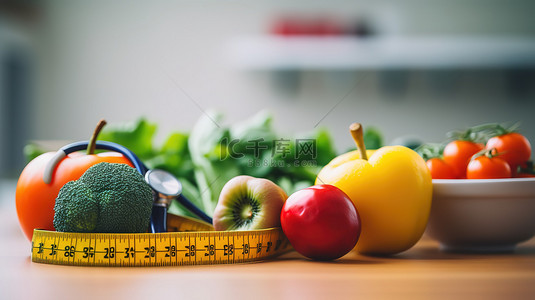 蔬菜水果营养背景图片_健康营养理念蔬菜水果素材