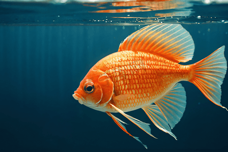 水中的金鱼高清摄影配图