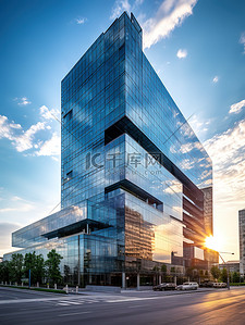 现代建筑高楼背景图片_一栋现代风格的办公楼图片