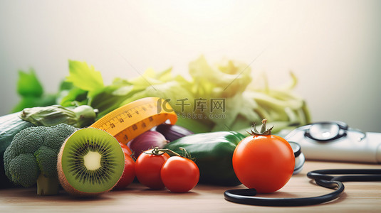 蔬菜水果营养背景图片_健康营养理念蔬菜水果设计图