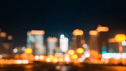 模糊城市背景图片_繁花上海夜景都市光影散焦虚焦光影设计图