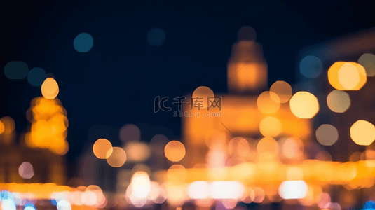 夜景背景图片_繁花上海夜景都市光影散焦虚焦光影背景图