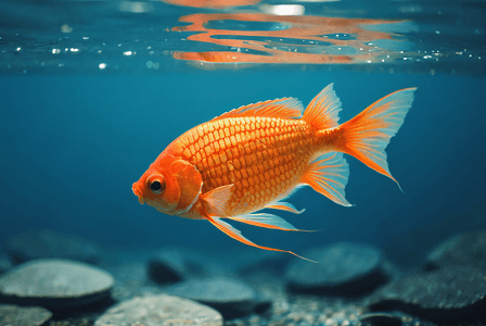 水中的金鱼高清摄影配图2