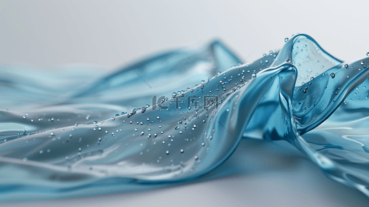 蓝色质感简约带水珠的背景图13