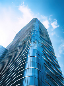 城市高楼建筑仰拍图片