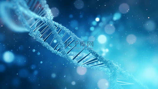 蓝色生物科技背景图片_蓝色网状生物科技基因检测商务背景图9