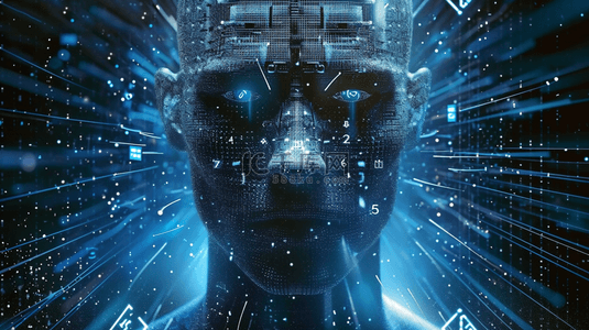高科技智能网络数据人体头像背景图12