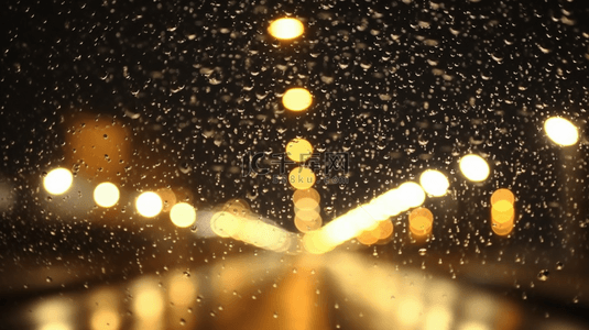 繁花背景图片_上海繁花雨夜景色都市雨夜光影背景