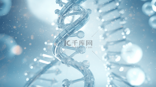 蓝色网状生物科技基因检测商务背景图23