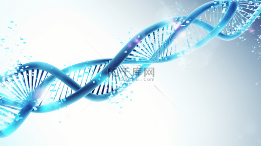 蓝色网状生物科技基因检测商务背景图13