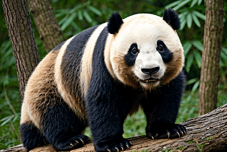 国宝熊猫与竹子高清摄影照片223