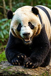 可爱熊猫与竹子摄影照片4
