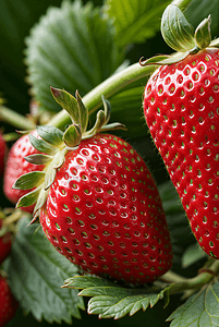 冬季新鲜草莓高清摄影配图4