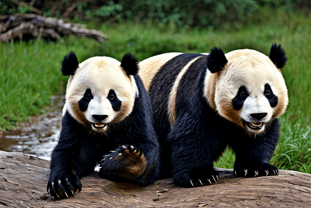 熊猫与竹子高清摄影图片7