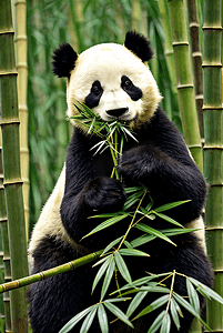 熊猫与竹林高清摄影图6