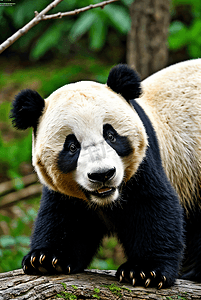 竹林，竹子，竹叶摄影照片_中国国宝大熊猫摄影图4