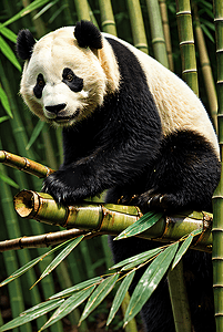 熊猫与竹林高清摄影图片3