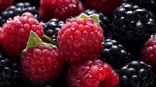 健康评选摄影照片_新鲜健康的水果树莓