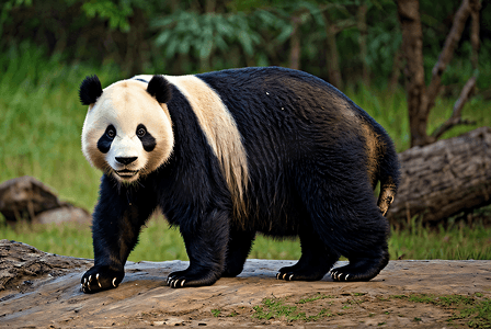 动物高清图熊猫摄影照片_熊猫与竹子高清摄影配图3