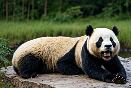 熊猫与竹子高清摄影配图5