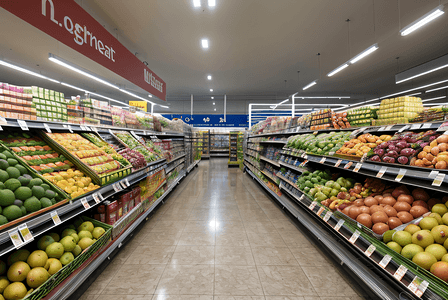 超市货架图片摄影照片_超市里的水果蔬菜摄影图片8