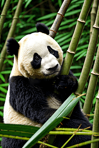 熊猫与竹林高清摄影图片4
