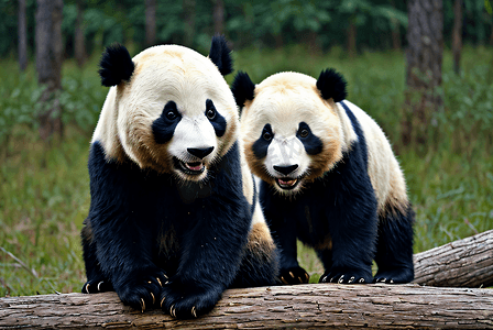 黑白动物摄影照片_可爱国宝大熊猫摄影图片8