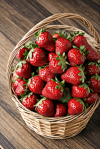 一篮子草莓高清摄影照片7