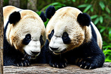 熊猫与竹子高清摄影图9
