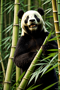 熊猫与竹林高清摄影图片7