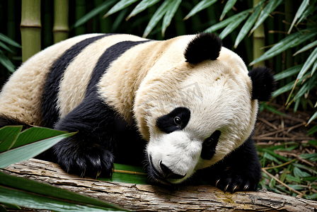 国宝熊猫与竹子高清摄影图9