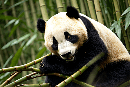 国宝熊猫与竹子高清摄影照片5