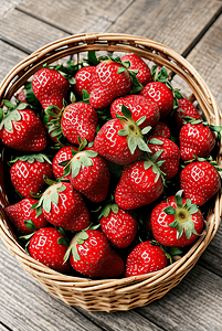 一篮子草莓高清摄影图9