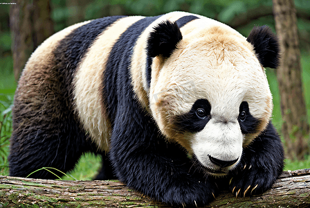 熊猫与竹子高清摄影图片4