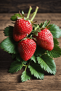 冬季新鲜草莓高清摄影图片5