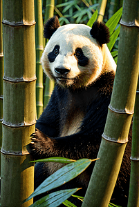 熊猫与竹林高清摄影图片5